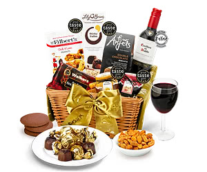 Gifts For Teachers Windermere Hamper With Red Wine